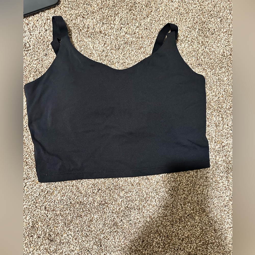 Lemedy Sports Bra Adjustable Strap Crop Padded Tank Top Workout Yoga Gym Running